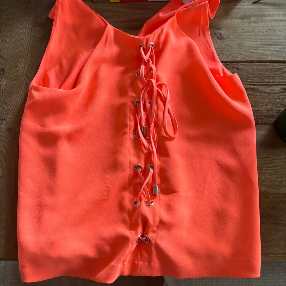Orange PARKER tie shirt size xs